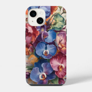 Coque Pour iPhone 14 Symphonie d'orchidées – Art floral vibrant aux cou