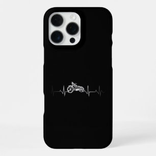 Coque iPhone 16 Pro Max T-shirt Coeur Moto - J'aime mon Motorcyl