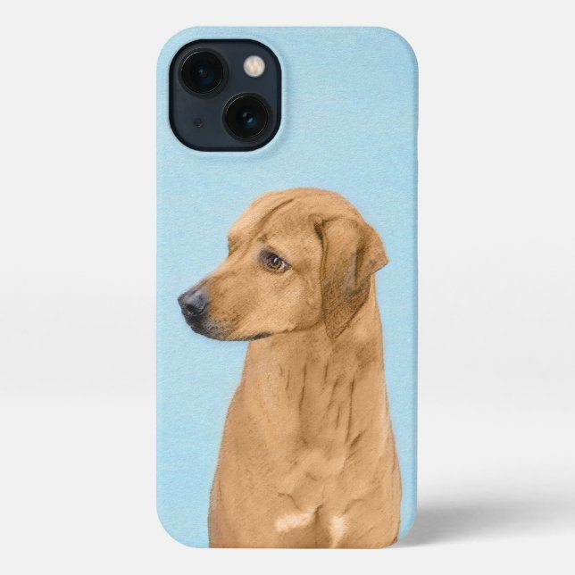 Coque iPhone Tableau Rhodesian Ridgeback - Art Chien original (Verso)