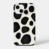 Taches noir et blanc impression vache