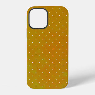 Coque iPhone 12 Taches verte jaune orange aquarelle grunge