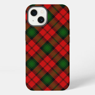 Etui iPhone 13 Tartan Kerr rouge vert carreaux