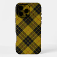 tartan MacLeod jaune plaid noir
