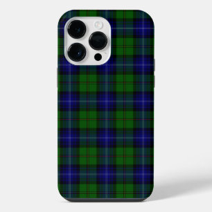 Coque Pour Pour iPhone 14 Pro Max tartan Urquhart bleu vert carreaux