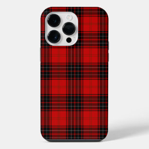 Coque Pour Pour iPhone 14 Pro Max tartan Wemyss rouge noir carreaux