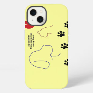 Etui iPhone 13 Technicien(ne) vétérinaire - Empreintes de pattes