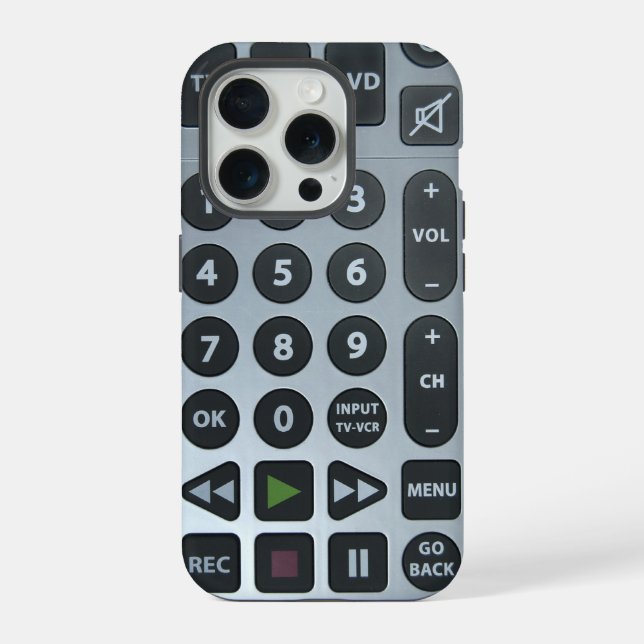 Coque iPhone Télécommande de télévision obsolète (Verso)