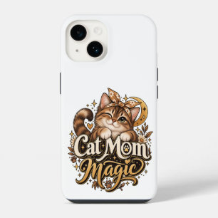 Coque Pour iPhone 14 Téléphone Magique Maman Chat Iphone Esthétique M