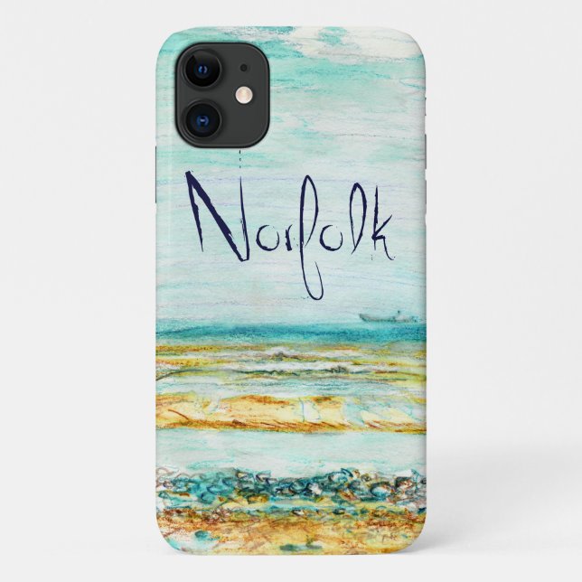 Coque iphone téléphonique Norfolk Beach (Dos)