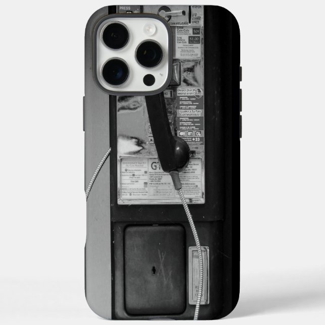 Coque iphone téléphonique payant de l'ancienne éco (Verso)