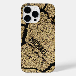 Coque Pour Pour iPhone 14 Pro Max Terrain sec fêlé terre sécheresse Cool Votre nom