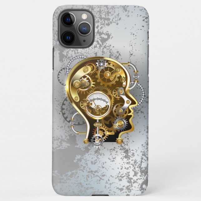 Coque iPhone Tête de vapeur avec manomètre (Dos)