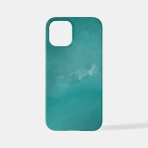 Coque iPhone 12 Mini texture-bleu-aquarelle