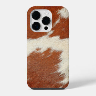 Coque Pour iPhone 14 Plus texture Brown et blanche de la vache