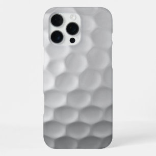 Coque iPhone 16 Pro Max Texture de balle de golf blanche gaufree