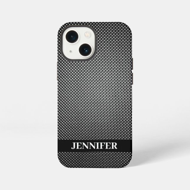 Coque iPhone texture de grille Abstraite (Verso)