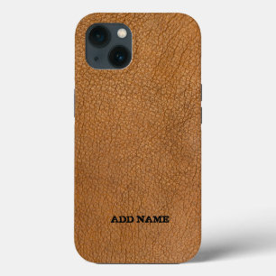 Etui iPhone 13 Texture en cuir personnalisée 