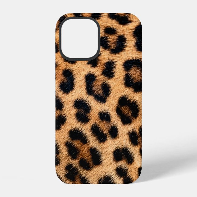 Coque iPhone Texture imprimée guépard (Verso)