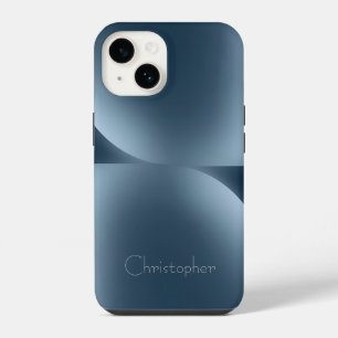 Coque Pour iPhone 14 Texture Radial gris personnalisé iphone 15