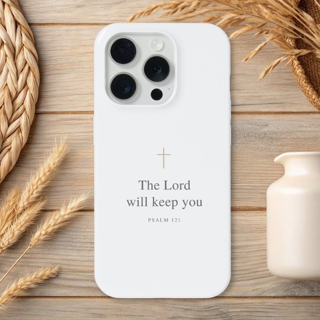 Coque iPhone The Lord Will Keep You – Psalm 121 Christian (Créateur téléchargé)