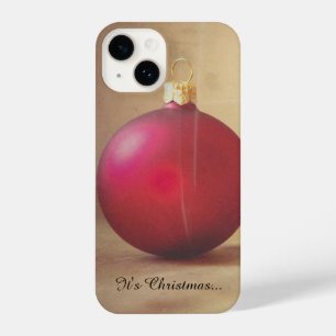 Coque Pour iPhone 14 Thème de Noël avec balle de Noël