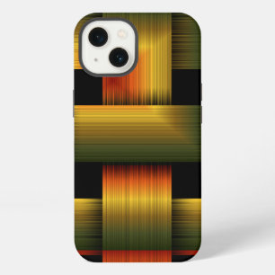 Etui iPhone 13 Tissage doré chaud