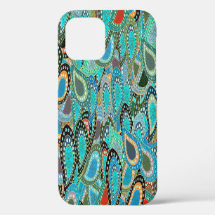 Coque iPhone 12 Tissu ultra-tendance : motif abstrait sans soudure