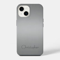 Titane argent Acier inoxydable Impression iphone 1