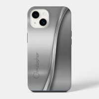 Titane Argent Poli Radial Métallisé iPhone 15