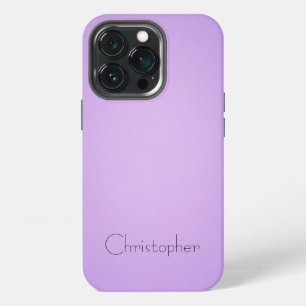 Etui iPhone 13 Pro Titane Lumière violet acier inoxydable Impression