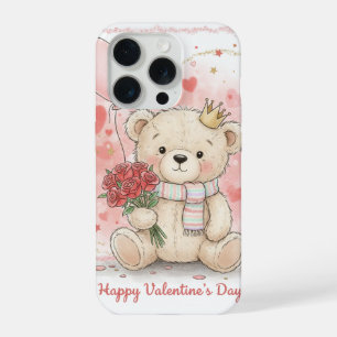 Titre : Ourson Mignon avec des Roses Joyeuse Saint