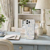 Toile de Jouy vintage personnalisée fleurs sauvage