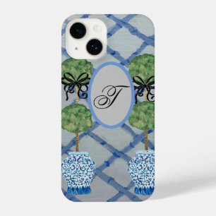 Coque Pour iPhone 14 Topiary Blue Ginger Jars Jar Mat