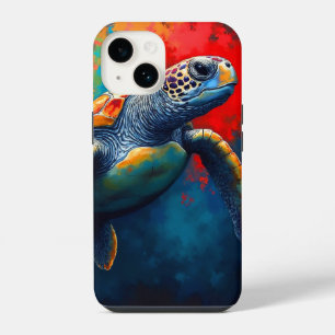 Coque Pour iPhone 14 Tortue de mer en haute mer