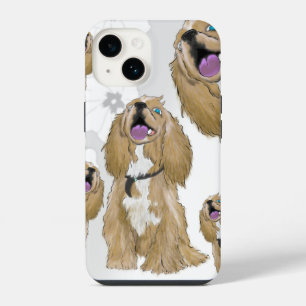Coque Pour iPhone 14 Touches les espions Miniature cocker
