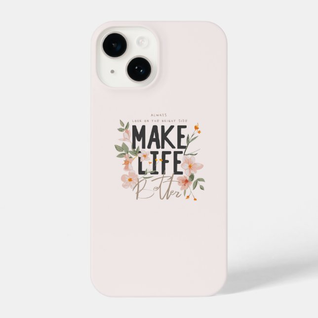 Coque iPhone Toujours regarder du côté lumineux (Verso)