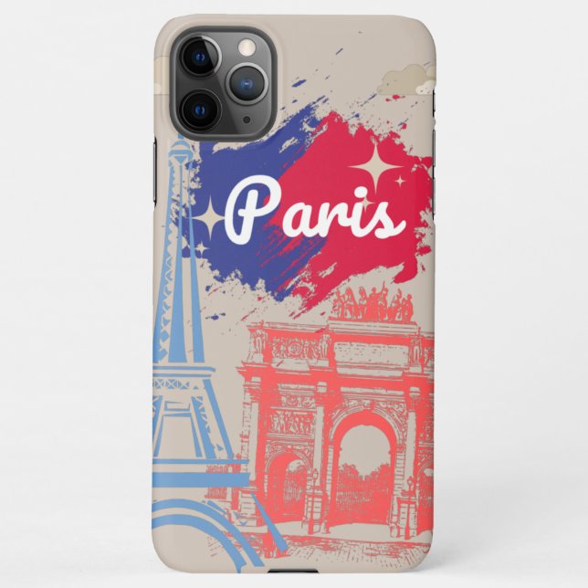 Coque iPhone Tour Eiffel Paris (Dos)