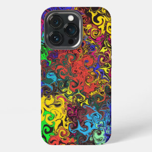 Etui iPhone 13 Pro Tourbillonneurs colorés abstraits /