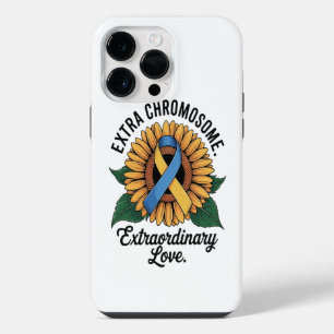 Coque Pour Pour iPhone 14 Pro Max Tournesol de sensibilisation au syndrome de Down