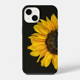Coque Pour iPhone 14 Tournesol jaune sur tissu