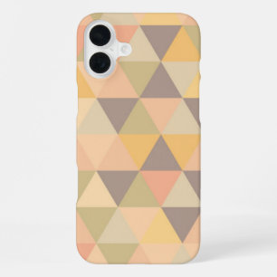 Coque iPhone 16 Plus Triangles Abstraits Motif Géométrique Moderne Fond