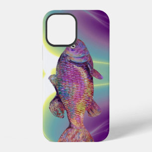 COQUE iPhone 12 TRUITE ARC-EN-CIEL COLORÉE