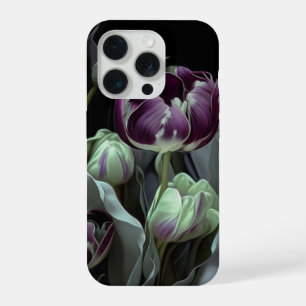 Tulipes Van Gogh, jardin fantaisiste profond viole
