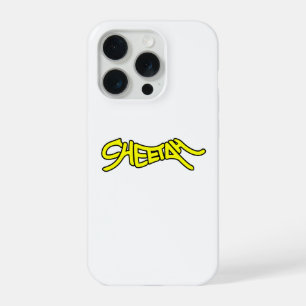Typographie gras style graffiti Cheetah jaune