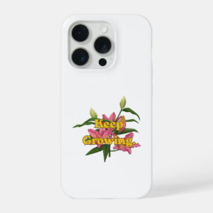 Typographie Rétro Jaune Fleur de Lys Rose Floral C
