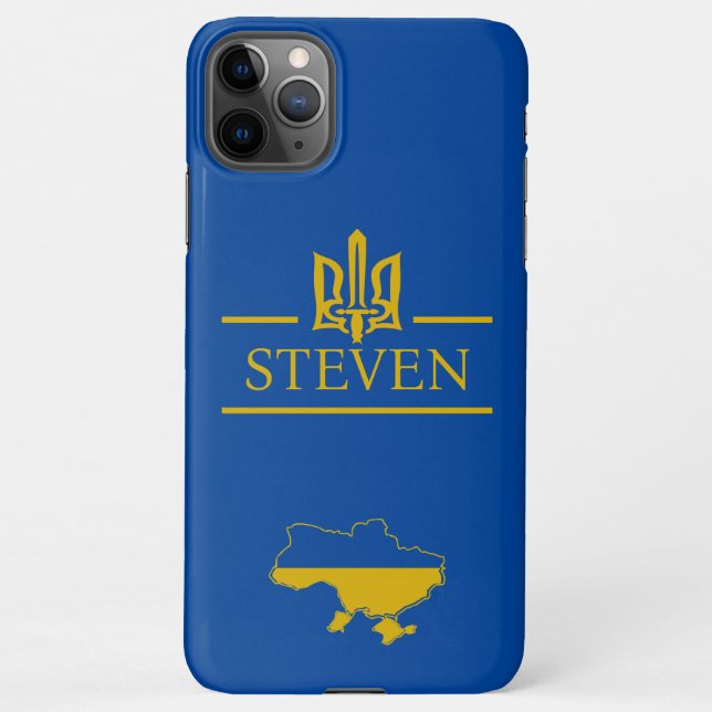 Coque iPhone Ukraine Golden police Name (Dos)