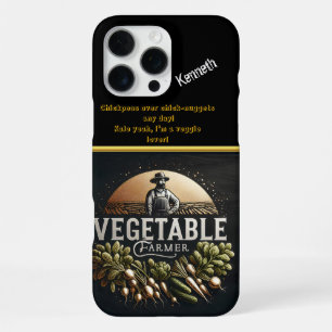 Coque iPhone 16 Pro Max Un agriculteur de légumes dévoué qui s'occupe des