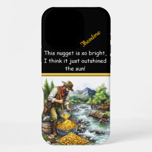 Coque iPhone 16 Pro Max Un chercheur d'or chérit l'abondance de la rivière
