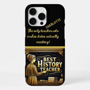 Coque iPhone 16 Pro Max Un professeur d'histoire inspirant au tableau noir