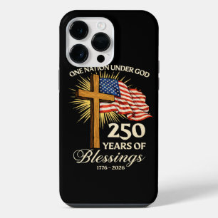 Coque Pour Pour iPhone 14 Pro Max Une nation sous Dieu 250 ans de bénédictions